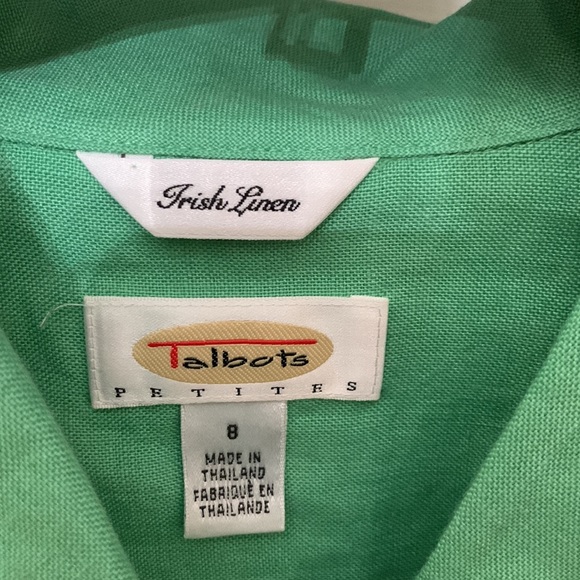 Talbots Irish linen blouse - Picture 4 of 7